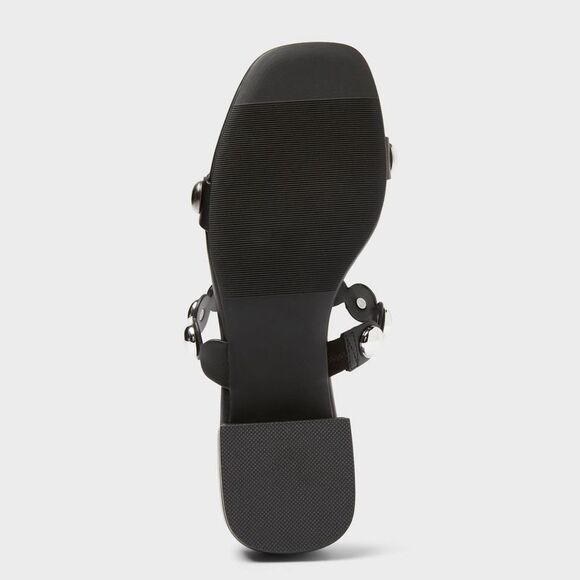 Open Box - A New Day - Women’s Caity Sandals with Memory Foam Insole - A  Black - Picture 4 of 4